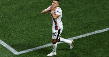 Teenager Claudio Echeverri scored the first goal of his Man City career on Sunday night