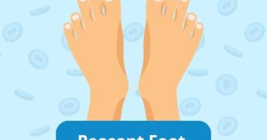 This foot is defined by the big toe, long toe and middle toe being short and of equal length