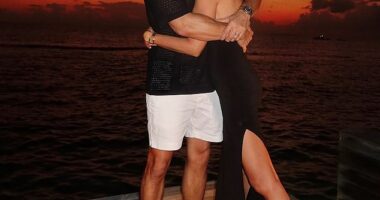 David and Clara Hurst are pictured together in happier times