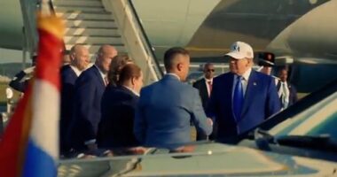 The White House has celebrated President Donald Trump 's return from the NATO summit with a provocative music video to Usher's hit 'Hey Daddy (Daddy's Home).'