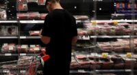 Anthony Albanese 's government could consider changes to the GST even though the Labor Party has long been opposed to tinkering with the consumption tax (pictured is the meat section of a Sydney sueprmarket)