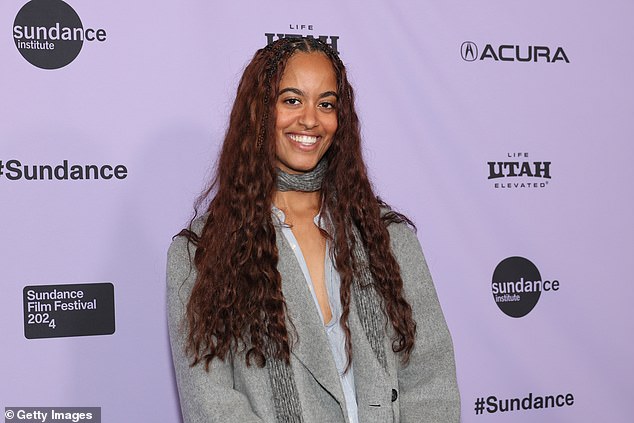 Malia Ann Obama, 26, dropped her last name when she premiered her short film at Sundance Film Festival in 2024, instead going by 'Malia Ann' in the credits