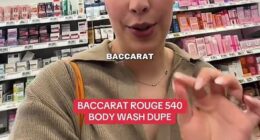 During a trip to her local Woolworths to pick up her essentials, busy mum Chloe Jackson (pictured) has stumbled upon a new body wash that smells eerily like one of the world's most coveted designer perfumes
