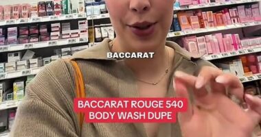 During a trip to her local Woolworths to pick up her essentials, busy mum Chloe Jackson (pictured) has stumbled upon a new body wash that smells eerily like one of the world's most coveted designer perfumes