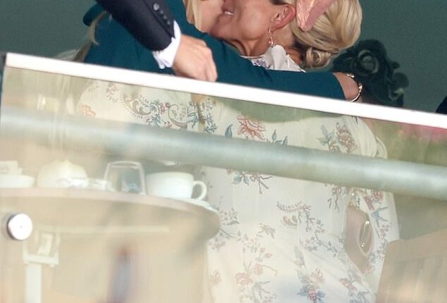 Zara Tindall and Lady Gabriella Windsor shared a very warm royal welcome as they greeted each other on the second day of Royal Ascot on Wednesday
