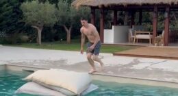 Former Manchester United striker Zlatan Ibrahimovic performed an unbelievable stunt