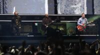 Liam and Noel Gallagher have finally arrived on stage at Cardiff's Principality Stadium for first night of the long-awaited Oasis reunion tour