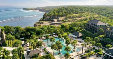 The five star hotel where Zoe Rae Hague was staying before fleeing Bali because it didn't live up to her social media expectations has been revealed