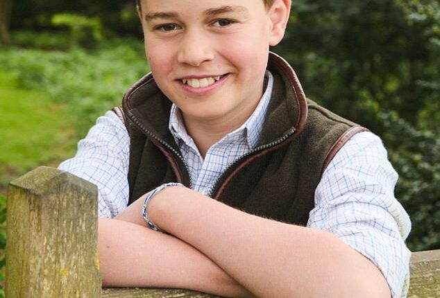 Prince George beams in a photo released to mark his 12th birthday. The young prince was photographed by Josh Shinner in April in Norfolk
