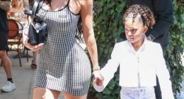 Kylie Jenner and her famous family dined at the upscale Los Angeles restaurant The Ivy on Saturday, in honor of her grandmother's 91st birthday