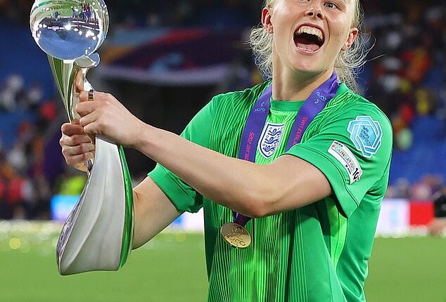 Hannah Hampton inspired England to victory over Spain in the Women's Euros final on Sunday