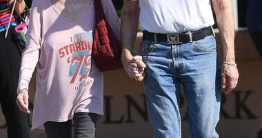 Fans were delighted to spot one of Hollywood¿s longtime love stories stepping out for a rare public appearance in Los Angeles on Tuesday