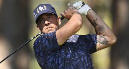 Aaron Rodgers competed in the American Century Classic over the weekend