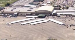 An active 'aggressor' is on the loose at a fairground in Louisville, Kentucky . Police swarmed the active scene at Kentucky Exposition Center, where summer fairgrounds for families are currently staged, on Sunday afternoon