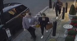 CCTV footage showed how Algerian national Yakob Harket, 21, grabbed a replica Patek Philippe rose gold aquanaut watch from a female police officer's wrist in Mayfair, west London