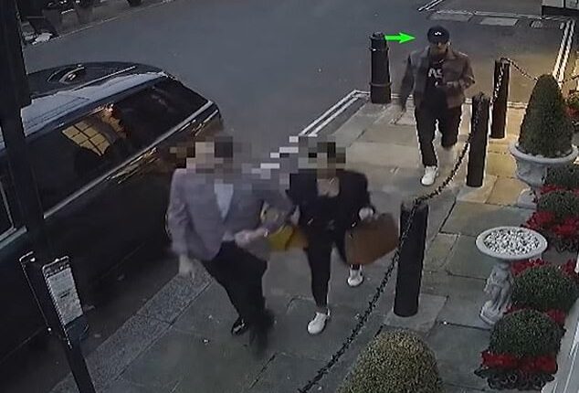 CCTV footage showed how Algerian national Yakob Harket, 21, grabbed a replica Patek Philippe rose gold aquanaut watch from a female police officer's wrist in Mayfair, west London