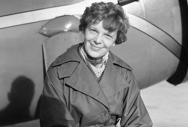 Amelia Earhart (pictured)and navigator Fred Noonan vanished while attempting to fly around the world on July 2, 1937, sparking decades of failed searches and countless theories