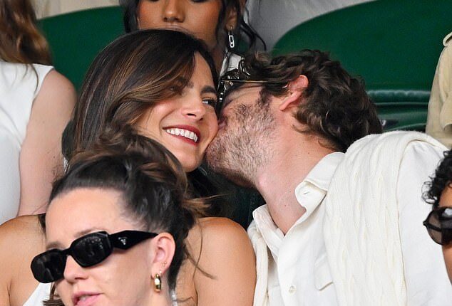 Andrew Garfield and Monica Barbaro appeared to confirm their romance at day seven of Wimbledon on Sunday