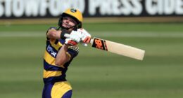 Aneurin Donald equals record for fastest Twenty20 half-century in Derbyshire win