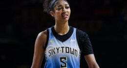 Angel Reese was seen furiously slapping a clipboard out of her coach's hand on Tuesday