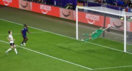 The German goalkeeper, who's beaten cancer twice, stunned those watching with a save, which has been dubbed the 'best ever' by some - across both the men's and the women's games
