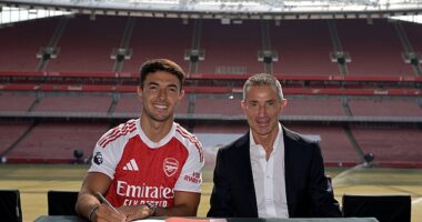 Arsenal CONFIRM £51m signing of Real Sociedad star Martin Zubimendi - as Mikel Arteta finally lands his hands on long-term target ahead of Premier League title charge