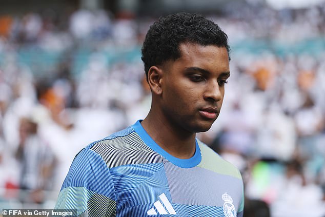 Real Madrid star Rodrygo starting on the bench for a third straight match at the Club World Cup