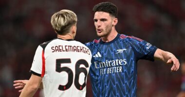 Arsenal vs AC Milan LIVE: Ethan Nwaneri and Riccardo Calafiori go close for Gunners as Mikel Arteta's side dominate possession but fail to find first-half breakthrough