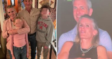 Astronomer's HR chief Kristin Cabot seen with wedding ring, apparent hubby in pics taken before Coldplay scandal