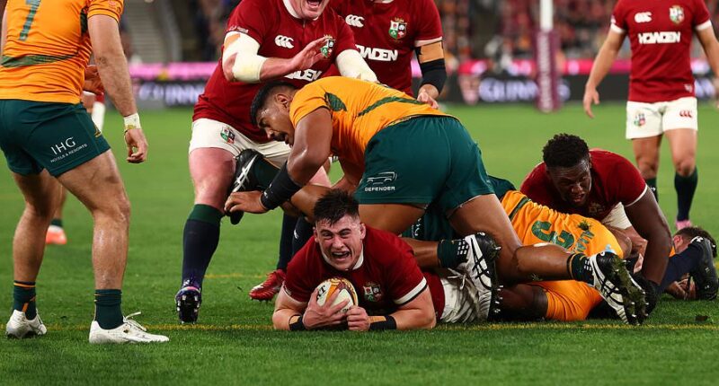 Australia 23-5 British & Irish Lions - Test series LIVE: Defiant Wallabies stun Andy Farrell's lacklustre Lions with quickfire trio of tries
