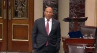 Liberal senator Cory Booker (pictured) suffered a complete meltdown in a theatrical outburst that even stunned members of his own party on Tuesday. The New Jersey Democrat unleashed a fiery tirade on the Senate floor accusing fellow Democrats of bowing to President Donald Trump and calling the current administration 'authoritarian'.