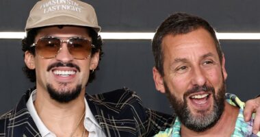 Bad Bunny admits he cried when he first met Happy Gilmore 2 co-star Adam Sandler