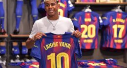 Barcelona have handed Lamine Yamal their historic No 10 shirt that legends have worn