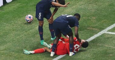 Jamal Musiala suffered a shocking injury in Bayern Munich's clash with Paris Saint-Germain