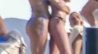 Bikini-clad Dakota Johnson, 35, and BFF Kate Hudson, 46, cuddled up for a friendly embrace as they joined other stars such as Tom Brady on a luxurious yacht in Ibiza