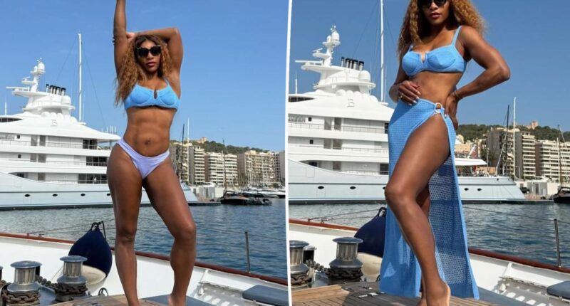 Bikini-clad Serena Williams flaunts her toned legs, sculpted abs on yacht with friends