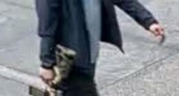 Shane Tamura, 27, was caught on chilling surveillance footage wearing a sport coat and button-down shirt while carrying a large M4 assault rifle into the skyscraper at 345 Park Avenue in Midtown Manhattan Monday evening