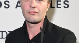 Michael Pitt has released screengrabs of alleged texts from his unnamed ex-girlfriend, who accused him of sexually assaulting and abusing her on four separate occasions between 2020-2021, which led to his subsequent arrest on May 2 (pictured November 16)
