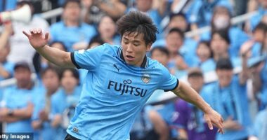 Shin Yamada is on his way to Celtic in what is thought to be a £1.3million move