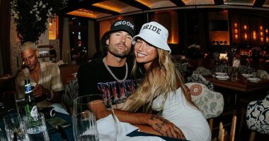 Brody Jenner tied the knot with his fiancée Tiarah 'Tia' Blanco in Malibu on Saturday (pictured last Monday)