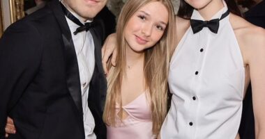 Brooklyn Beckham paid tribute to his sister Harper on her 14th birthday - in a shock move amid fears he would ignore the festivities due to family tensions