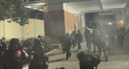 Chaos erupted at an ICE detention facility in Portland, Oregon after protesters attempted to storm holding cells