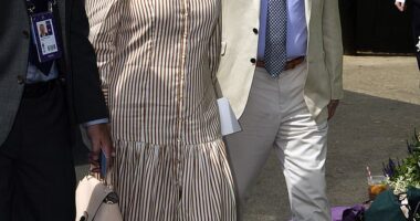 Carole and Michael Middleton were among today's smartly dressed attendees at Wimbledon