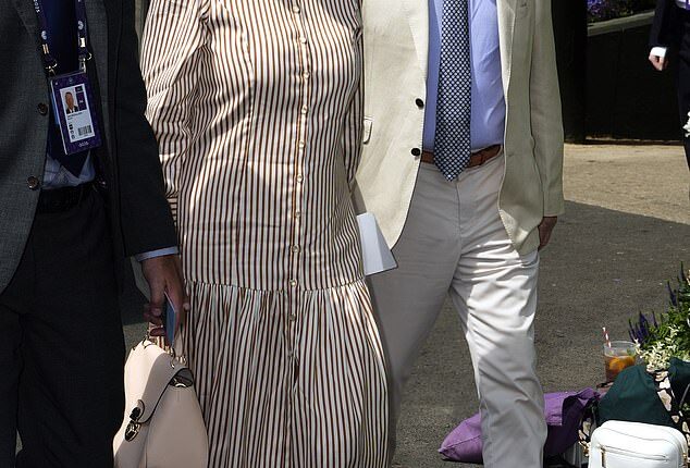 Carole and Michael Middleton were among today's smartly dressed attendees at Wimbledon