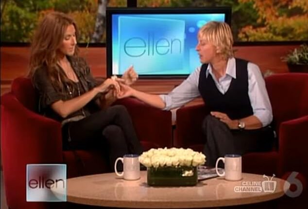 In a 2007 clip, Ellen DeGeneres interviewed Céline Dion on her show