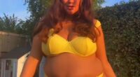 Charlotte Dawson is not afraid to show off her post-baby curves as she took to Instagram on Friday in a yellow bikini