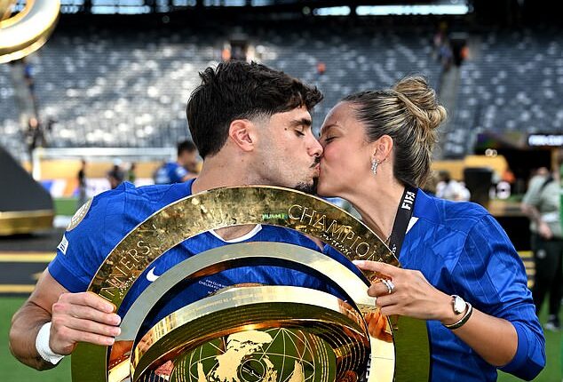 Chelsea stars celebrated on the pitch after their Club World Cup final win against PSG