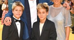 The couple's adorable twins Tristan and Sasha 11, attended the event with their parents