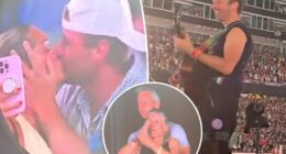 Chris Martin trolls couple on Coldplay kiss cam after viral Astronomer CEO moment