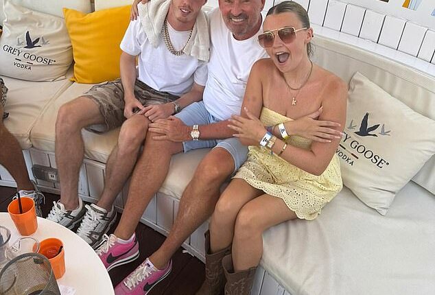 Cole Palmer has been enjoying time in Ibiza with Ocean beach founder Tony Truman and his daughter Kiki